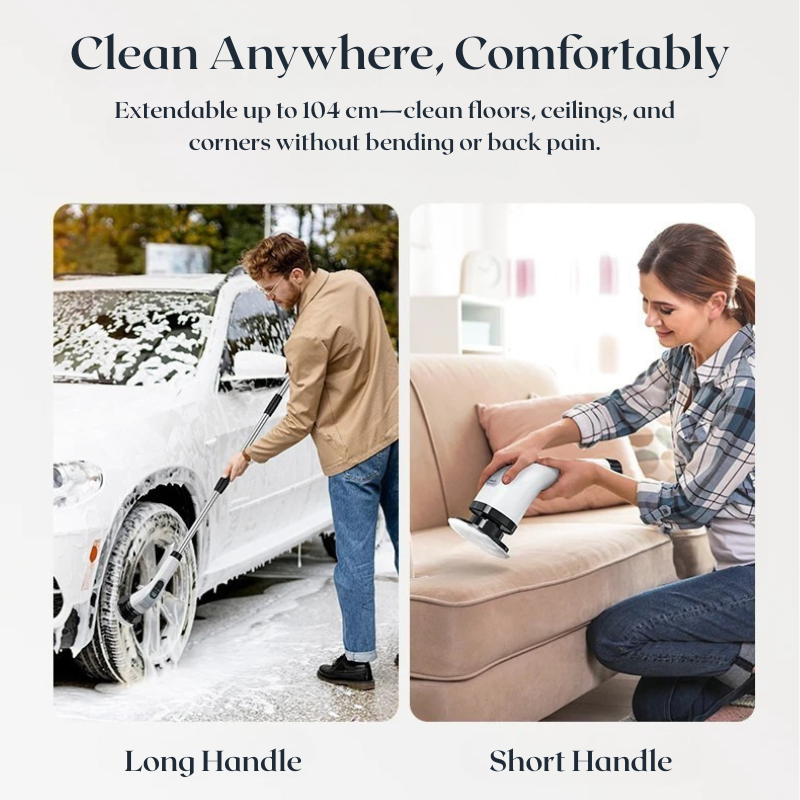 CleanyxPro™ 7-in-1 Electric Spin Scrubber – Cordless & Powerful