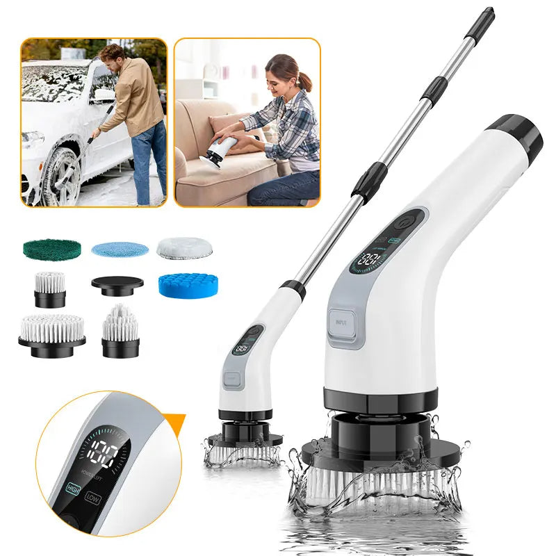 CleanyxPro™ 7-in-1 Electric Spin Scrubber – Cordless & Powerful